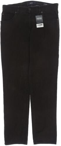 Herren Stoffhose, braun, Gr. W32 L32, Leder, Elasthan, Baumwolle - Second Hand - Brax - Modalova