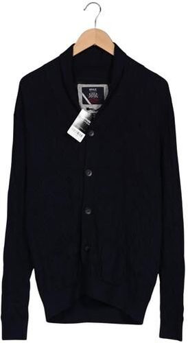 Herren Strickjacke, marineblau, Gr. EU 52, Baumwolle, Kaschmir - Second Hand - Brax - Modalova