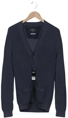 Herren Strickjacke, blau, Gr. EU 50, Baumwolle - Second Hand - Brax - Modalova