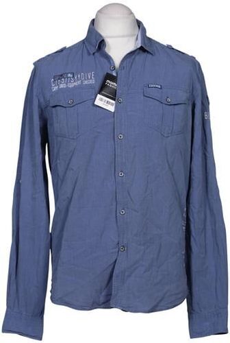 Herren Hemd, blau, Gr. L, Baumwolle - Second Hand - Camp david - Modalova