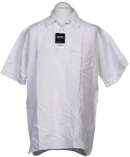 Herren Hemd, weiß, Gr. L, Baumwolle, Leinen - Second Hand - Calvin Klein - Modalova