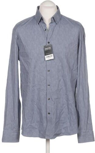 Herren Hemd, blau, Gr. 44, Elasthan, Baumwolle - Second Hand - Calvin Klein - Modalova