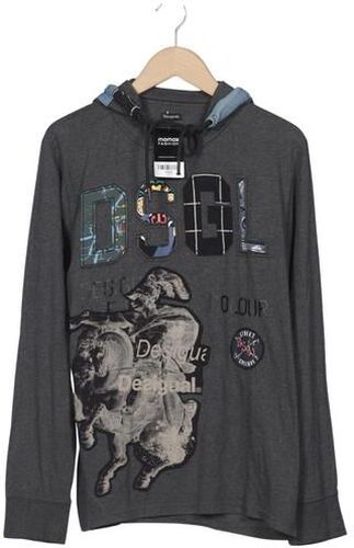Herren Kapuzenpullover, grau, Gr. L, Baumwolle, Synthetik - Second Hand - Desigual - Modalova