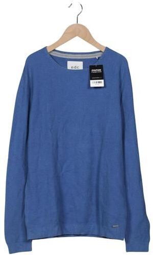 Herren Pullover, blau, Gr. L, Baumwolle - Second Hand - edc by Esprit - Modalova