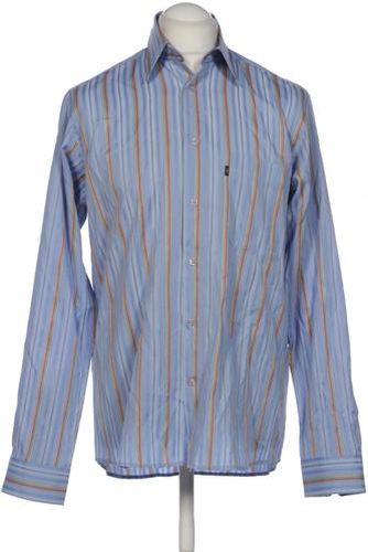 Herren Hemd, blau, Gr. 39, Baumwolle, Synthetik - Second Hand - engbers - Modalova