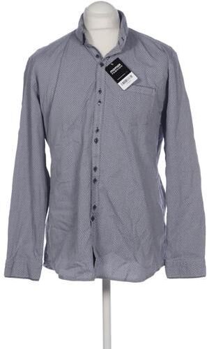 Herren Hemd, blau, Gr. 43, Baumwolle - Second Hand - engbers - Modalova