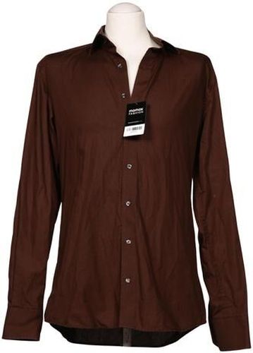 Herren Hemd, braun, Gr. 42, Baumwolle - Second Hand - Eterna - Modalova