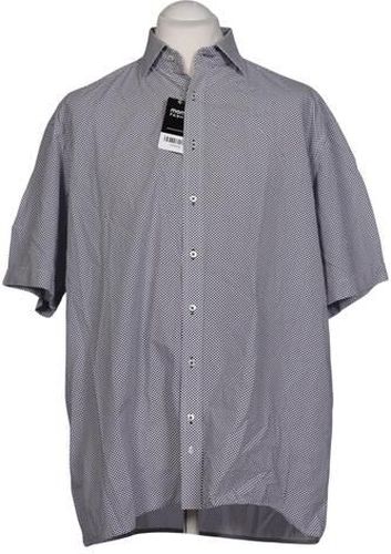 Herren Hemd, marineblau, Gr. 44, Baumwolle - Second Hand - Eterna - Modalova