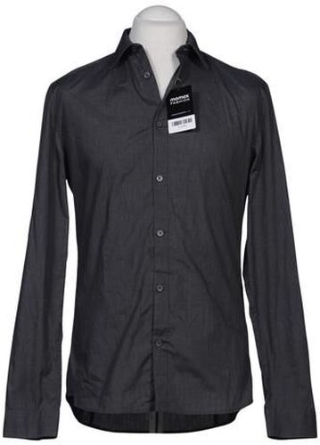 Herren Hemd, grau, Gr. M, Baumwolle, Synthetik - Second Hand - H&M - Modalova