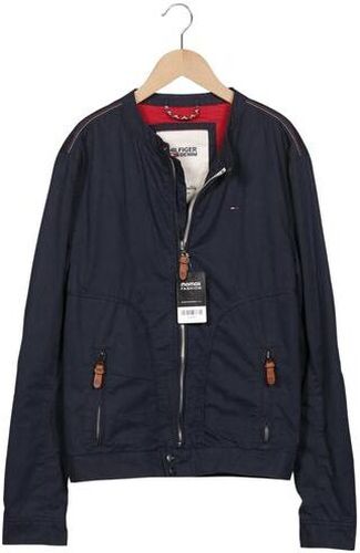 Hilfiger Denim Herren Jacke, marineblau, Gr. S, Baumwolle, Leder, Synthetik - Second Hand - Tommy hilfiger - Modalova
