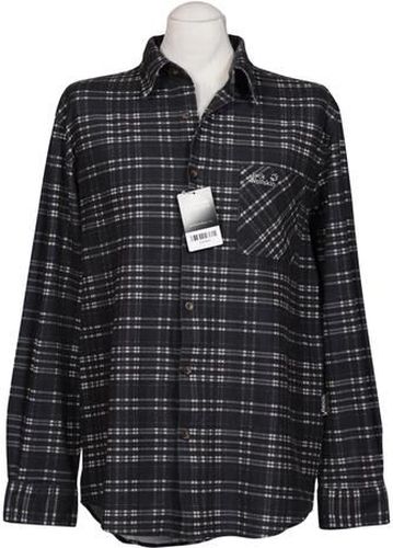 Herren Hemd, schwarz, Gr. L, Synthetik - Second Hand - Jack Wolfskin - Modalova