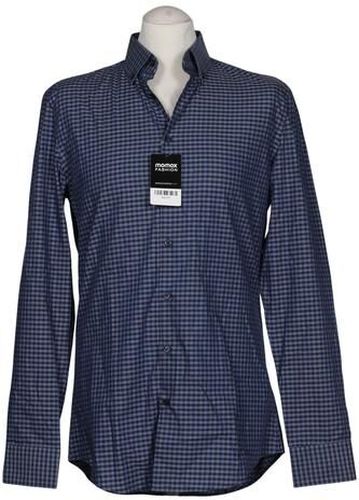 Herren Hemd, blau, Gr. 39, Baumwolle - Second Hand - Jake s - Modalova