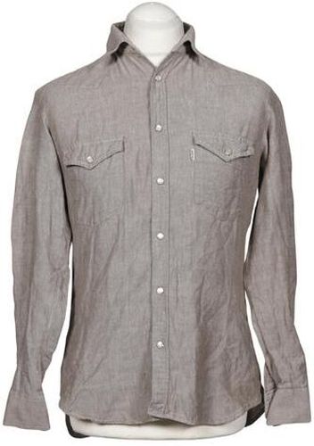 Herren Hemd, beige, Gr. 39, Baumwolle - Second Hand - Levis - Modalova