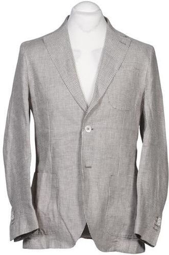 Herren Sakko, grau, Gr. EU 50, Leinen, Viskose - Second Hand - Massimo Dutti - Modalova