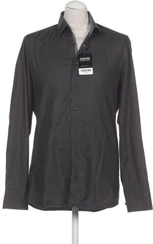 Herren Hemd, grau, Gr. 40, Baumwolle - Second Hand - Olymp - Modalova