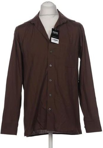Herren Hemd, braun, Gr. 40, Baumwolle - Second Hand - Olymp - Modalova