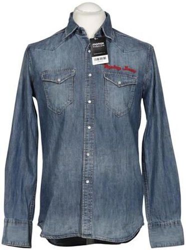 Herren Hemd, blau, Gr. M, Baumwolle - Second Hand - Replay - Modalova