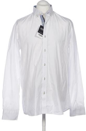 Herren Hemd, weiß, Gr. 44, Baumwolle, Synthetik - Second Hand - Selected - Modalova