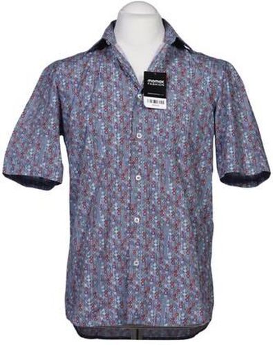 Herren Hemd, blau, Gr. M, Baumwolle - Second Hand - SIGNUM - Modalova