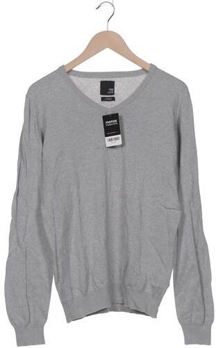 Herren Pullover, grau, Gr. L, Baumwolle - Second Hand - Solid - Modalova