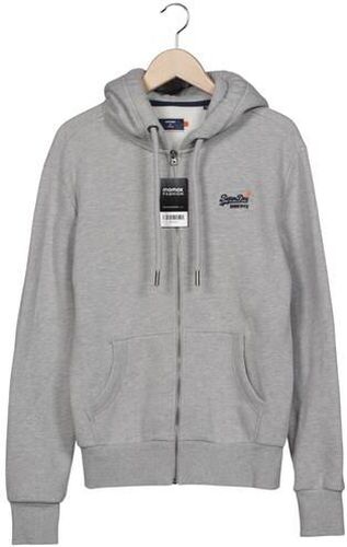 Herren Kapuzenpullover, grau, Gr. S, Baumwolle, Synthetik - Second Hand - Superdry - Modalova