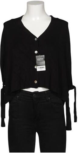 Damen Strickjacke, schwarz, Gr. EU 38, Synthetik, Viskose - Second Hand - Alba Moda - Modalova