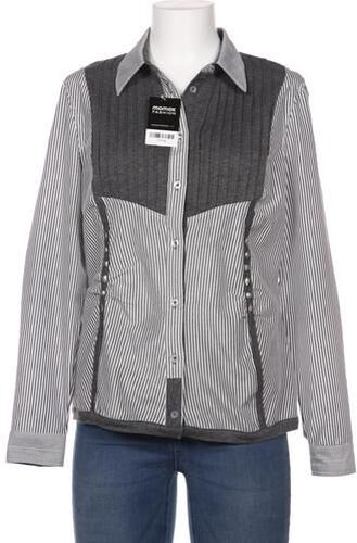 Damen Bluse, grau, Gr. EU 42, Elasthan, Baumwolle, Synthetik, Viskose - Second Hand - Alba Moda - Modalova