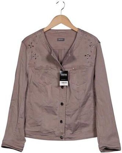 Damen Jacke, beige, Gr. EU 46, Baumwolle, Lyocell - Second Hand - Basler - Modalova