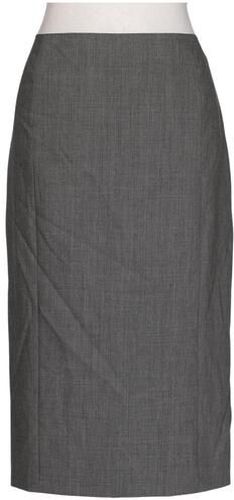 Damen Rock, grau, Gr. EU 38, Schurwolle, Viskose - Second Hand - Basler - Modalova