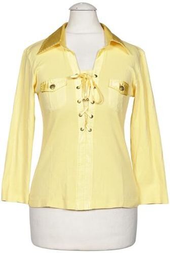 Damen Bluse, gelb, Gr. XS, Elasthan, Baumwolle, Synthetik - Second Hand - Biba - Modalova