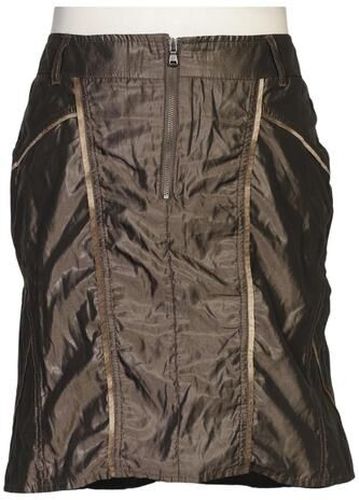 Damen Rock, braun, Gr. EU 42, Synthetik - Second Hand - Biba - Modalova