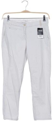 Damen Stoffhose, weiß, Gr. W27 L30, Elasthan, Baumwolle, Leder - Second Hand - Brax - Modalova