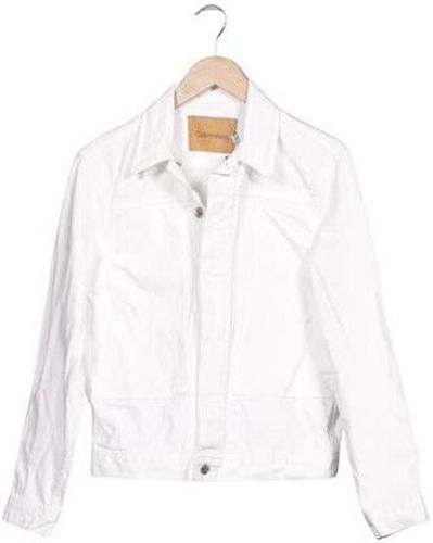 Damen Jacke, weiß, Gr. S, Baumwolle - Second Hand - Calvin Klein - Modalova