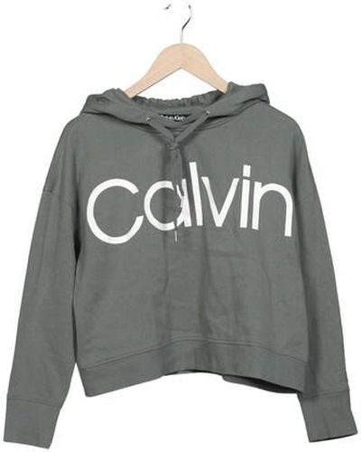 Damen Kapuzenpullover, grün, Gr. L, Baumwolle, Synthetik - Second Hand - Calvin Klein - Modalova