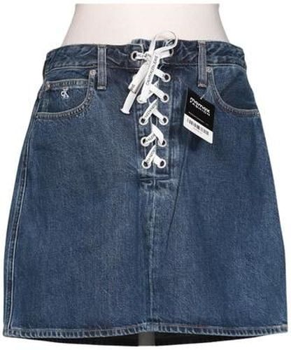 Jeans Damen Rock, blau, Gr. W28, Baumwolle - Second Hand - Calvin Klein - Modalova