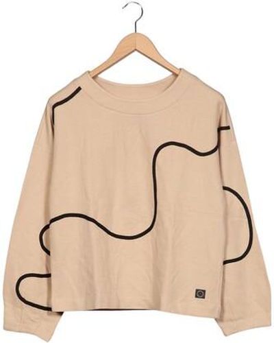 Damen Sweatshirt, beige, Gr. EU 38, Baumwolle - Second Hand - Comma - Modalova