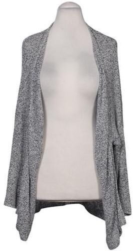 Damen Strickjacke, grau, Gr. S, Baumwolle, Leinen - Second Hand - Comma - Modalova