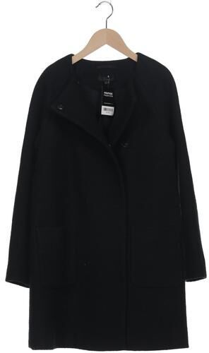 Damen Mantel, schwarz, Gr. EU 34, Wolle, Viskose, Baumwolle, Synthetik - Second Hand - COS - Modalova