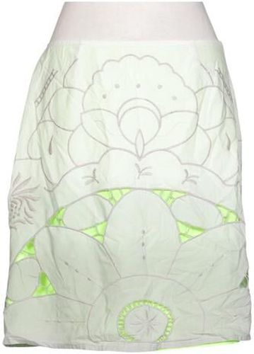 Damen Rock, hellgrün, Gr. EU 36, Baumwolle, Synthetik - Second Hand - Cream - Modalova