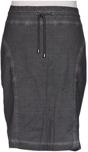 Damen Rock, grau, Gr. EU 46, Baumwolle - Second Hand - Deerberg - Modalova