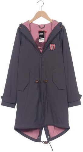 Damen Mantel, grau, Gr. EU 38, Synthetik - Second Hand - Derbe - Modalova