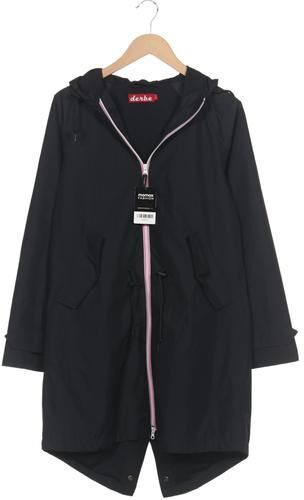 Damen Mantel, schwarz, Gr. EU 38, Synthetik - Second Hand - Derbe - Modalova