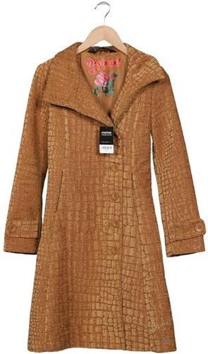 Damen Mantel, braun, Gr. EU 36, Synthetik - Second Hand - Desigual - Modalova