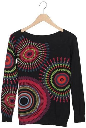 Damen Pullover, schwarz, Gr. L, Baumwolle - Second Hand - Desigual - Modalova