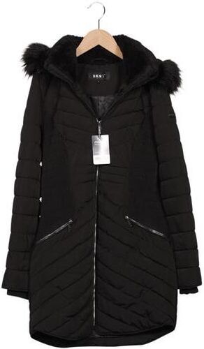 Damen Mantel, schwarz, Gr. XS, Elasthan, Synthetik - Second Hand - DKNY by Donna Karan New York - Modalova