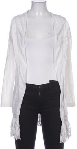 Damen Strickjacke, weiß, Gr. XS, Baumwolle - Second Hand - Dreimaster - Modalova