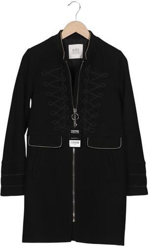 Damen Mantel, schwarz, Gr. S, Baumwolle, Synthetik, Wolle - Second Hand - edc by Esprit - Modalova
