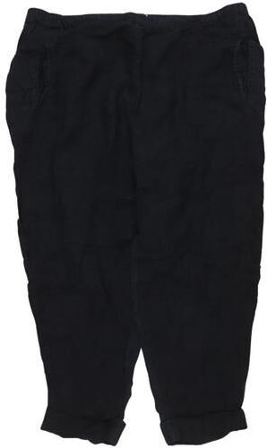 Damen Stoffhose, marineblau, Gr. EU 44 (UK 16), Leinen - Second Hand - Elemente Clemente - Modalova