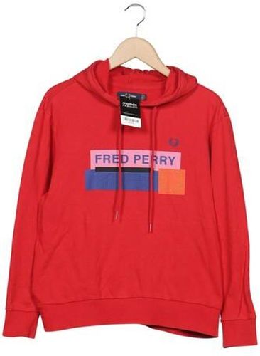 Damen Kapuzenpullover, rot, Gr. EU 40, Elasthan, Baumwolle - Second Hand - Fred perry - Modalova