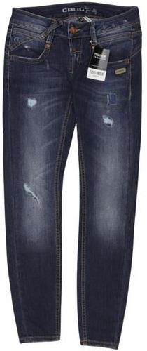 Damen Jeans, marineblau, Gr. W26 L26, Elasthan, Baumwolle, Synthetik, Viskose - Second Hand - Gang - Modalova